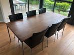 Bert Plantagie eettafel noten 220x100, Huis en Inrichting, Ophalen, Gebruikt, 100 tot 150 cm, 200 cm of meer