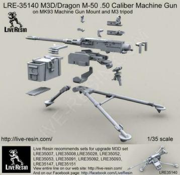 LiveResin	LRE35140	M3D/Dragon M-50 .50 Caliber MG 1/35 beschikbaar voor biedingen