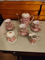 Antiek rozen serviesje, Antiek en Kunst, Ophalen of Verzenden