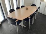 Vergadertafel met 8 stoelen, Zakelijke goederen, Kantoor en Winkelinrichting | Kantoormeubilair en Inrichting, Gebruikt, Tafel