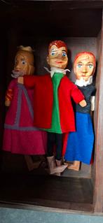 Antieke handpoppen, poppenkastpoppen., Antiek en Kunst, Antiek | Speelgoed, Ophalen of Verzenden