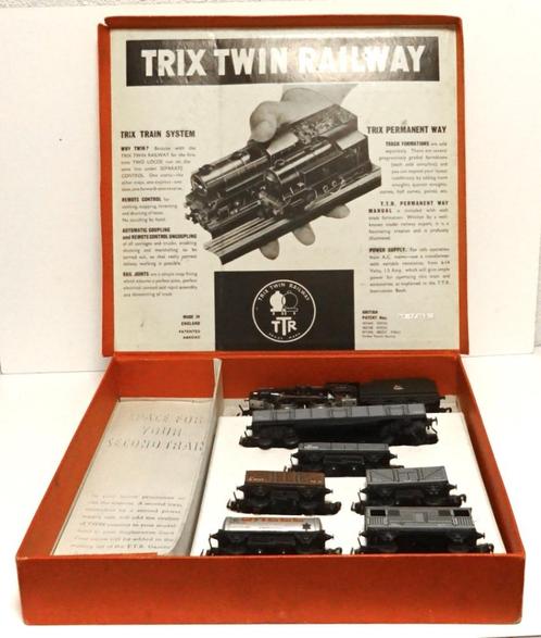 TTR Trix Twin Railway fraaie Engelse goederen treinset, Hobby en Vrije tijd, Modeltreinen | H0, Zo goed als nieuw, Treinset, Gelijkstroom