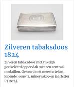 Zilveren tabaksdoos 1824, Antiek en Kunst, Antiek | Goud en Zilver, Ophalen of Verzenden, Zilver