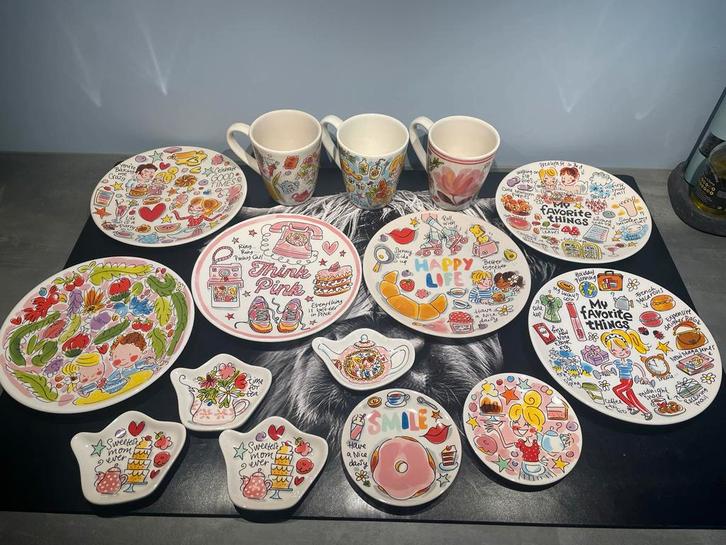 Blond Amsterdam Servies - Borden, Mokken, Theetipjes, Huis en Inrichting, Keuken | Servies, Gebruikt, Bord(en), Blond Amsterdam