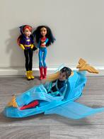DC Super Hero Girls barbie met ruimtevaartuig met 3 poppen, Ophalen, Zo goed als nieuw