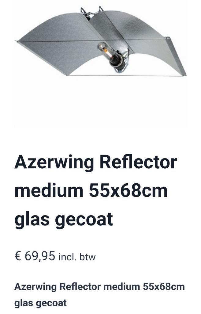 6x Azerwing Reflector Medium 55x68cm en nog veel meer, Tuin en Terras, Kweekspullen, Nieuw, Kweektent, Ophalen of Verzenden