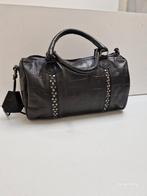 Zwart leren tas Legend met studs., Sieraden, Tassen en Uiterlijk, Tassen | Damestassen, Ophalen of Verzenden, Gebruikt, Zwart