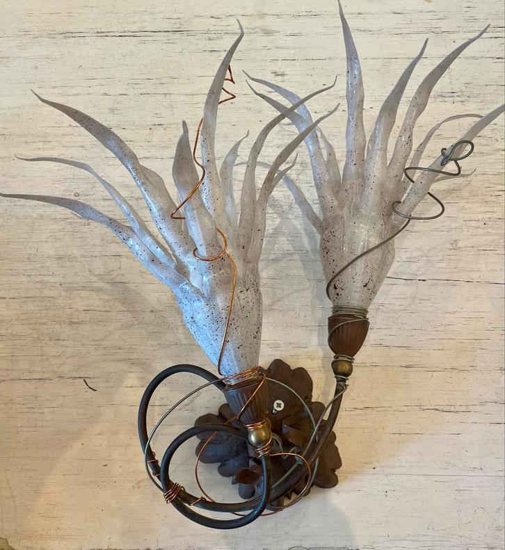 Queens Gallery , Rob Leben Wand en vloerlamp, kroonluchters, Huis en Inrichting, Lampen | Wandlampen, Zo goed als nieuw, Metaal