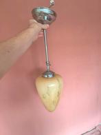 Hanglamp gemarmerd glas, Huis en Inrichting, Lampen | Hanglampen, Ophalen, Zo goed als nieuw, Glas, Minder dan 50 cm