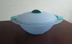Tupperware serveerschaal met deksel, Huis en Inrichting, Keuken | Tupperware, Ophalen of Verzenden, Zo goed als nieuw, Blauw, Schaal