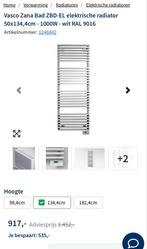 Vasco Zana Bad Elektrische Radiator 50x134,4cm 1000W Wit, Ophalen, Radiator, Nieuw, Minder dan 60 cm