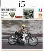motorkaart (i5) magnat debon nougier 500 ccp ( 1936 ), Ophalen of Verzenden, Zo goed als nieuw, Motoren