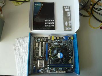 Asrock H61M/U3S3 + i7 2600 met cooler, 8Gb DDR3, i/o-shield beschikbaar voor biedingen