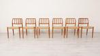 6 x Niels Otto Møller eetkamerstoelen | Model 83 | Papercord, Huis en Inrichting, Stoelen, Hout, Vijf, Zes of meer stoelen, Retro, vintage, Scandinavisch design, mid-century modern