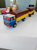 Dinky toys Mercedes LP Truck met aanhanger., Ophalen of Verzenden, Gebruikt, Bus of Vrachtwagen, Dinky Toys