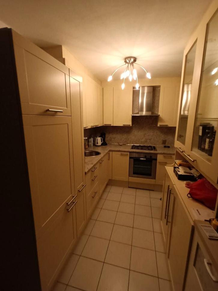 Complete gebruikte keuken met apparatuur, Huis en Inrichting, Keuken | Complete keukens, Gebruikt, Enkelwandige keuken, Crème