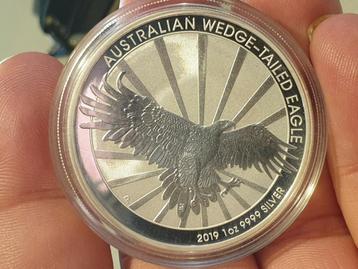 Wedge Tailed Eagle 2019, 1 oz .9999 zilver (3-1) beschikbaar voor biedingen