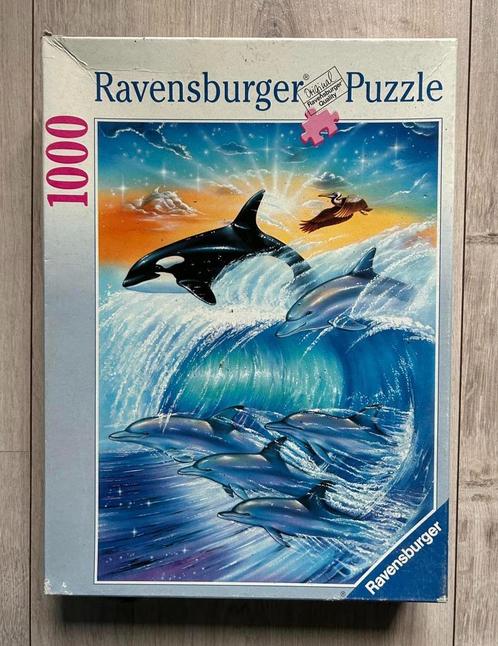 Puzzel Ravensburger Dolfijnen en orka, Hobby en Vrije tijd, Denksport en Puzzels, Gebruikt, Ophalen of Verzenden