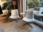 2x draaifauteuil Kwantum – wit/beige – zo goed als nieuw, Ophalen, Zo goed als nieuw, 75 tot 100 cm, 50 tot 75 cm