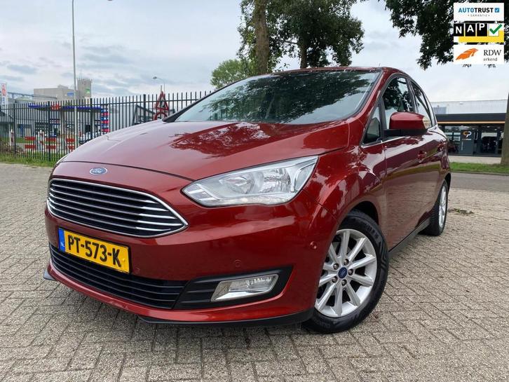 Ford C-Max 1.0 Titanium Navi Stoelverw Tel Pdc Cruise Keyles, Auto's, Ford, Bedrijf, Te koop, C-Max, ABS, Airbags, Airconditioning