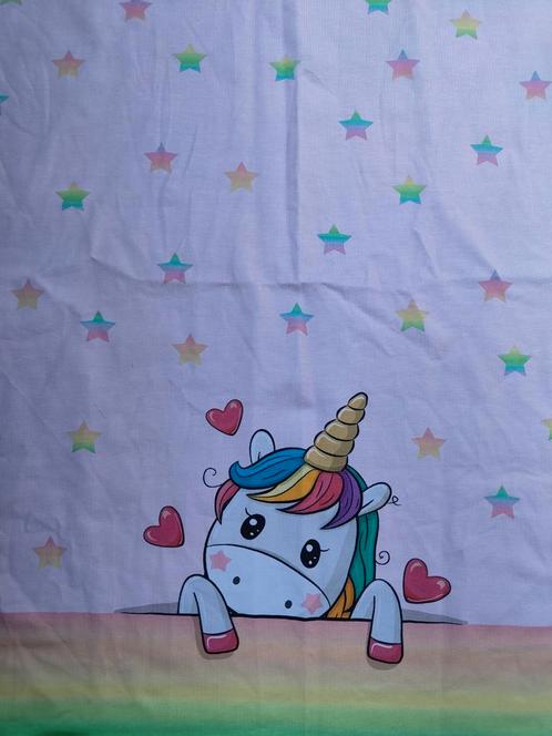 Unicorn paneel deel, Hobby en Vrije tijd, Stoffen en Lappen, Nieuw, Katoen, 120 cm of meer, 30 tot 200 cm, Ophalen of Verzenden