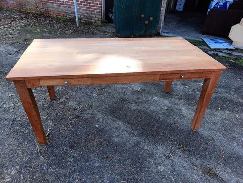 Teak eettafel met 6 stoelen, Huis en Inrichting, Complete eetkamers, Gebruikt, 6 tot 8 stoelen, Ophalen