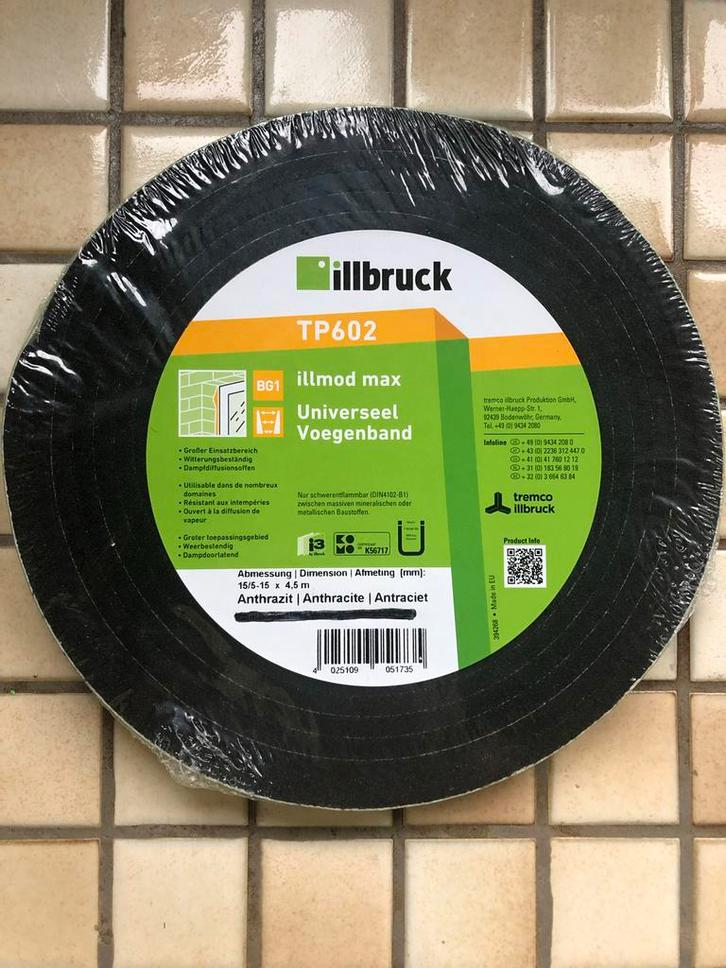 Illbruck TP602 Universeel Voegenband, Doe-het-zelf en Verbouw, Isolatie en Afdichting, Nieuw, Overige materialen, Minder dan 4 cm