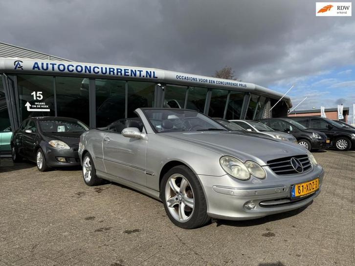 Mercedes-Benz CLK-klasse Cabrio 320 Elegance Automaat Inruil, Auto's, Mercedes-Benz, Bedrijf, Te koop, CLK, ABS, Airbags, Airconditioning