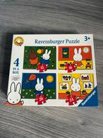 Nijntje Ravensburger Puzzel - 4 in 1, Ophalen of Verzenden, 10 tot 50 stukjes, Zo goed als nieuw, 2 tot 4 jaar