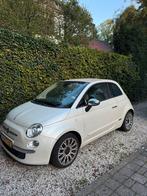 Fiat 500C 0.9 85pk Turbo Twinair 2013 Rock Millionaire, Auto's, Cabriolet, Wit, Origineel Nederlands, Bruin