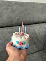 Speelgoed taartje met kaarsen, Ophalen of Verzenden, Zo goed als nieuw, Kunststof, Speelkeuken-accessoire