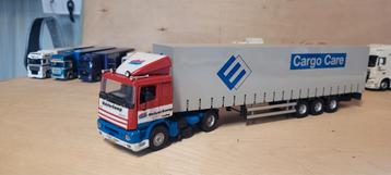 Tekno DAF 95 Heisterkamp met Cargo Care trailer beschikbaar voor biedingen