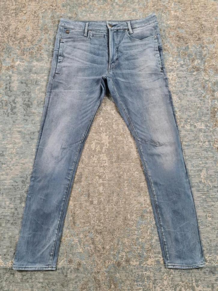 G-Star D-Staq 3D Slim W34 L34 Slim STRETCH Bronno3434 Grijs, Kleding | Heren, Spijkerbroeken en Jeans, Zo goed als nieuw, W33 - W34 (confectie 48/50)