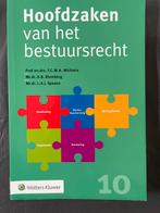 Hoofdzaken Bestuursrecht - 10e druk, Ophalen of Verzenden, Gamma, Zo goed als nieuw, HBO