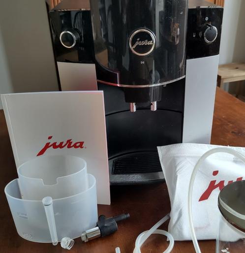 Koffiemachine Jura D6, Witgoed en Apparatuur, Koffiezetapparaten, Gebruikt, Koffiebonen, Koffiemachine, 10 kopjes of meer, Afneembaar waterreservoir