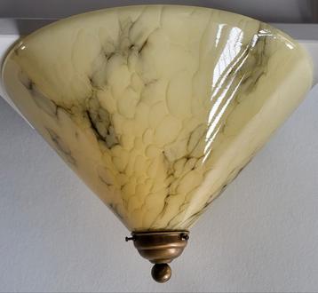 Vintage Art Deco lamp gemarmerd beschikbaar voor biedingen