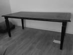 Zwarte tafel zwart geverfd hout, Huis en Inrichting, Tafels | Eettafels, Ophalen, 100 tot 150 cm, 200 cm of meer, Zo goed als nieuw
