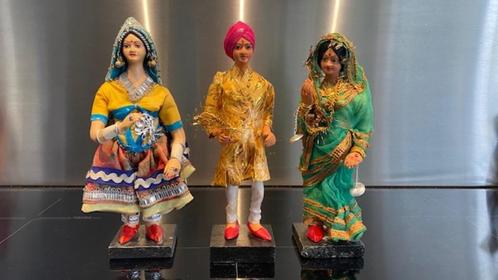 Indiase handgemaakte poppen vintage, Verzamelen, Poppen, Zo goed als nieuw, Pop, Ophalen of Verzenden