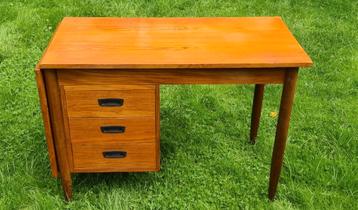 Vintage, design bureau. Scandinavisch. Jaren 60. Drop leaf.  beschikbaar voor biedingen