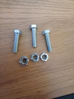 32x tapbouten 6 vlaks, 3.5cm lengte, 6mm dikte en moeren, Ophalen of Verzenden, Nieuw, Bouten of Moeren