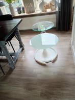 Te koop 2 tafeltjes...., Huis en Inrichting, Tafels | Bijzettafels, 45 tot 60 cm, Minder dan 55 cm, Rond, Nieuw