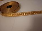 Gouden Jacquard Lint - 16m Rol, 1.5cm Breed, Ophalen of Verzenden, Nieuw, Lint, Band of Elastiek