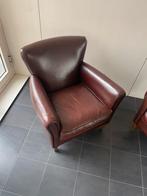 Set van twee vintage clubfauteuils van schapenleer, Huis en Inrichting, Fauteuils, Ophalen, Nvt, Nvt, Nvt