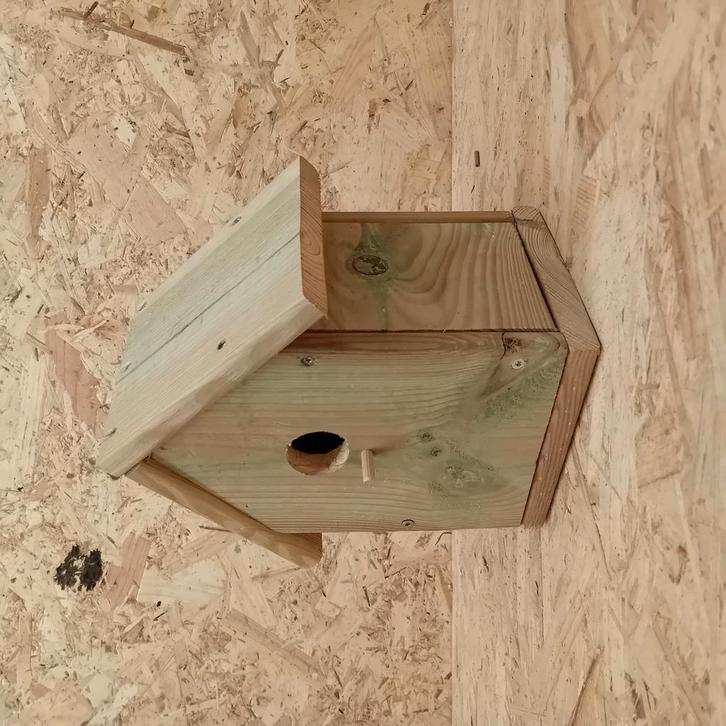 Vogelhuisje nestkastjes grenen, Tuin en Terras, Vogelhuisjes en Vogelbaden, Nieuw, Ophalen of Verzenden