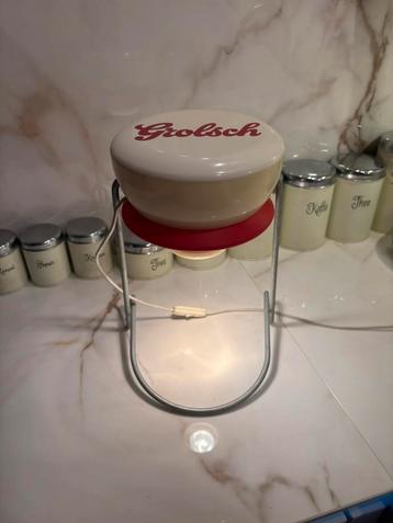 Vintage Grolsch lamp tafellamp beugelsluiting beschikbaar voor biedingen