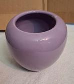 Lila bloempot / vaasje met lichte vlekjes op de hals, Gebruikt, Rond, Binnen, Ophalen of Verzenden