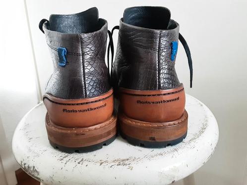 Floris van BOMMEL schoenen maat 9 (43) H donkerbruin, Kleding | Heren, Schoenen, Zo goed als nieuw, Veterschoenen, Bruin, Ophalen of Verzenden