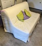 IKEA slaapbank – 140x190 cm – 2-zits bank en bed in één, Ophalen, Gebruikt, Tweepersoons, Wit