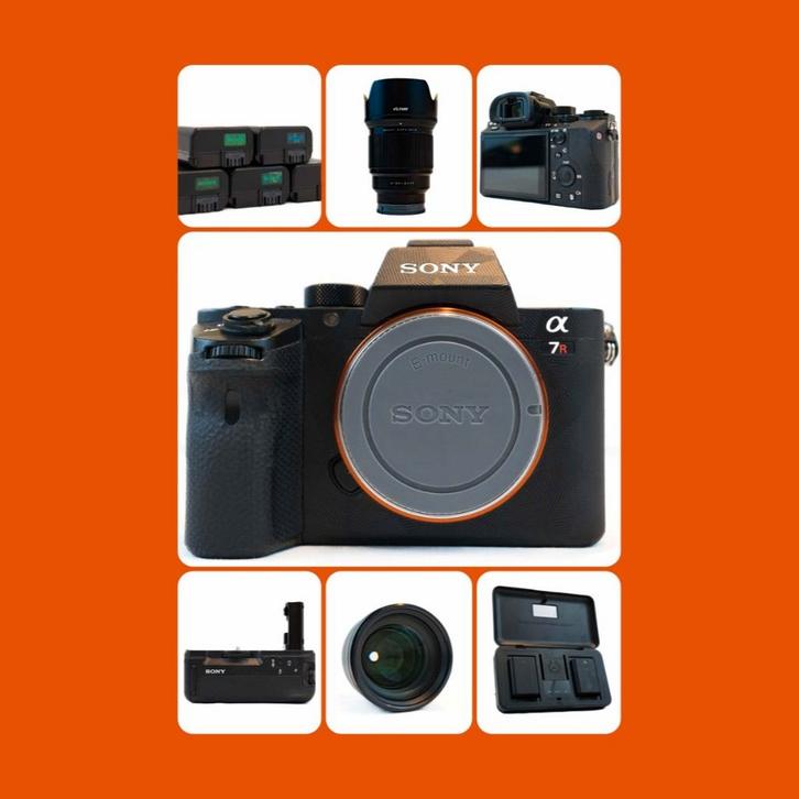 SONY A7RII (A7R M2) met grip en lens! (in prijs verlaagd)., Audio, Tv en Foto, Fotocamera's Digitaal, Zo goed als nieuw, Sony