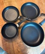 HEMA Pannenset - 4 pannen - Gas, Ophalen of Verzenden, Gebruikt, Aluminium, Pannenset